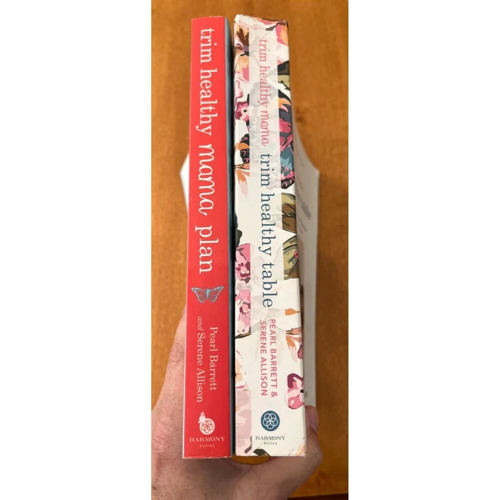 Trim Healthy Mama Cookbook Lot of 2 PB Plan & Healthy Table by Barrett & Allison